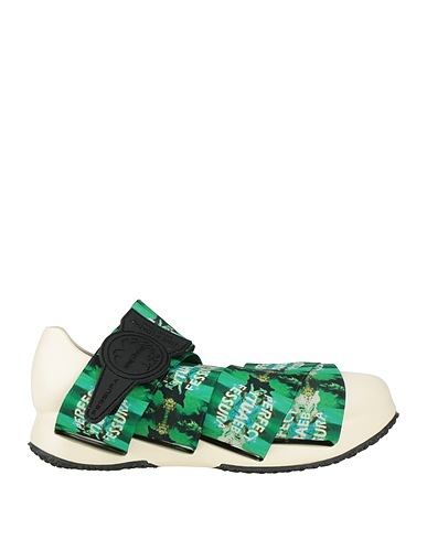 FESSURA Sneakers Green Rubber, Textile fibres