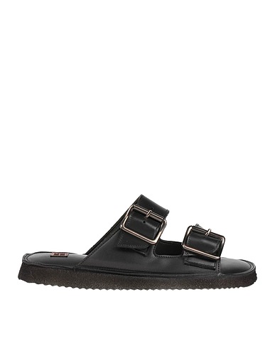 MOMA Sandals Black Leather