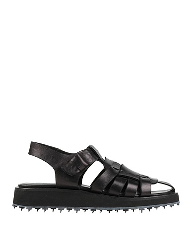 SHOTO Sandals Black Leather