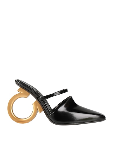 FERRAGAMO Mules and clogs Black Leather