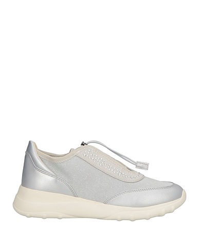 GEOX Sneakers Silber Andere Fasern, Gewebefasern
