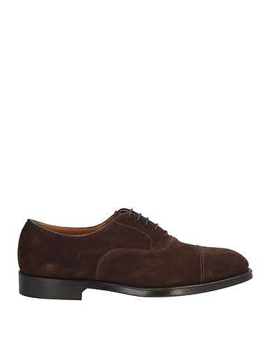 DOUCAL'S Laced shoes Dark brown Leather
