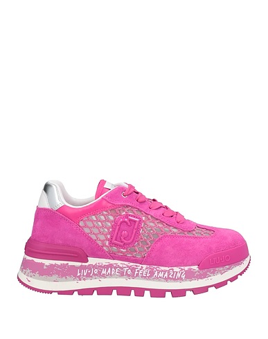 LIU •JO Sneakers Magenta Rindsleder, Gewebefasern