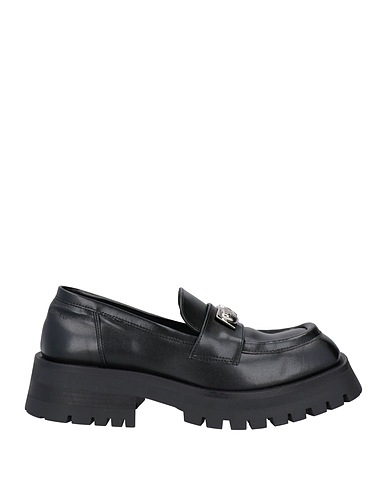 CHIARA FERRAGNI Loafers Black Textile fibres