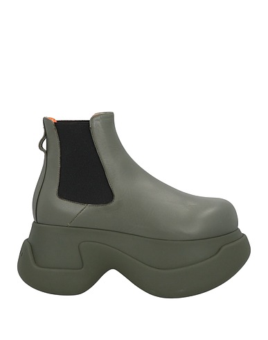 MARNI Stiefelette Dunkelgrün Leder