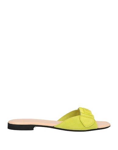 N°21 Sandalen Säuregrün Leder