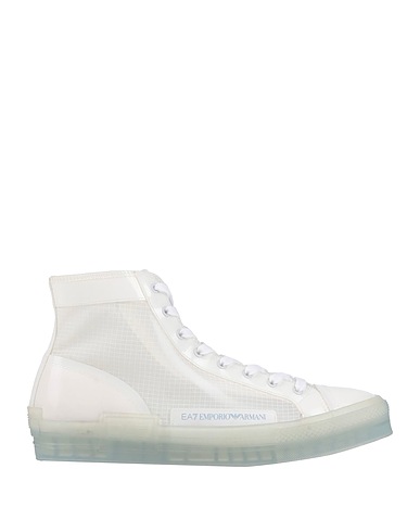 EA7 Sneakers White 100% Polyester, Polyurethane