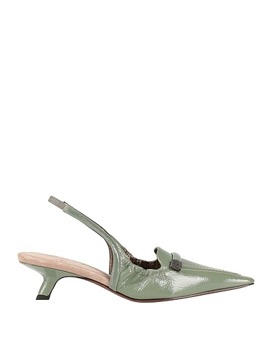 BRUNELLO CUCINELLI Court Sage green 100% Leather