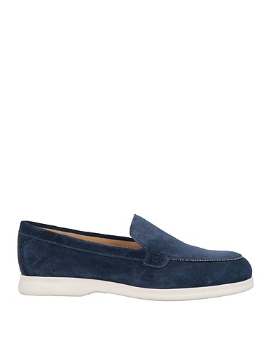 DOUCAL'S Loafers Navy blue Leather
