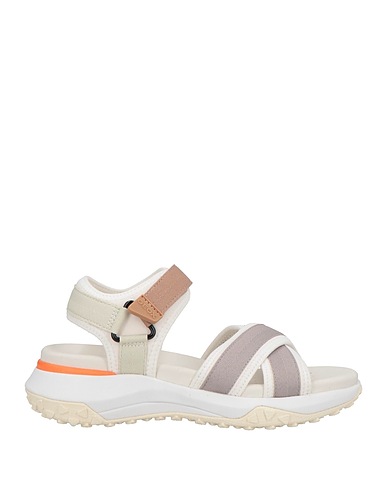 GEOX Sandals Light grey Textile fibers