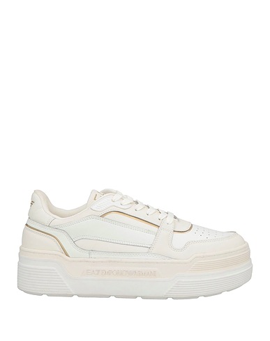 EA7 Sneakers Off white 100% Pelle di bovino, Poliammide
