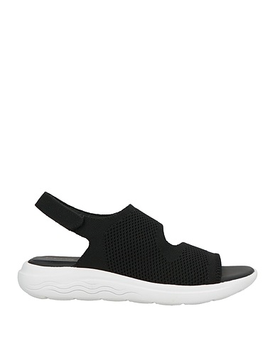 GEOX Sandals Black Textile fibres