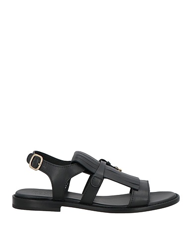 DOUCAL'S Sandals Black Leather