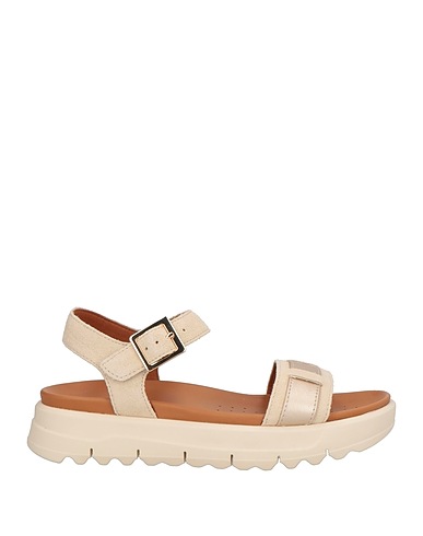 GEOX Sandalen Elfenbein Leder, Gewebefasern