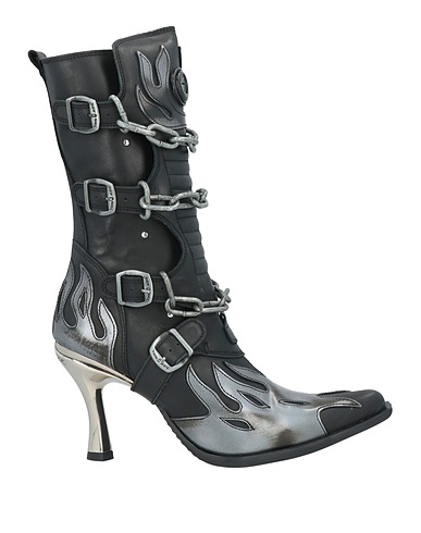 NEW ROCK Ankle boot Black Leather