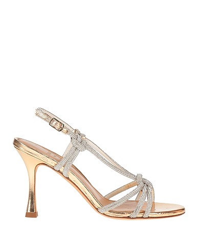 CHANTAL 1962 Sandals Silver Textile fibres