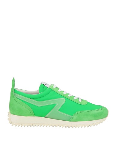RAG & BONE Sneakers Lime green Leather, Textile fibers