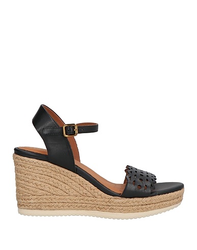 GEOX Espadrilles Black Leather, Textile fibres