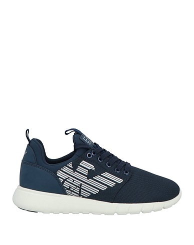 EA7 Sneakers Azul marino 100% Poliéster, Poliuretano untado
