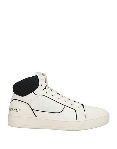 ARMANI EXCHANGE Sneakers Bianco 100% Poliestere, Spalmato poliuretano, Poliammide