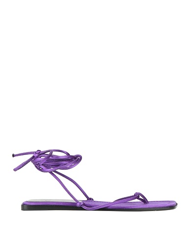 PACIOTTI Flip flops Purple Textile fibers