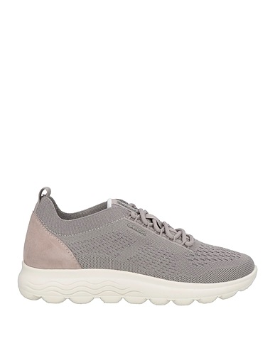 GEOX Sneakers Grau Leder, Gewebefasern