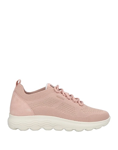 GEOX Sneakers Light pink Leather, Textile fibres