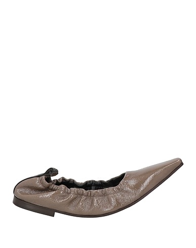 BRUNELLO CUCINELLI Ballet flats Taupe 100% Leather