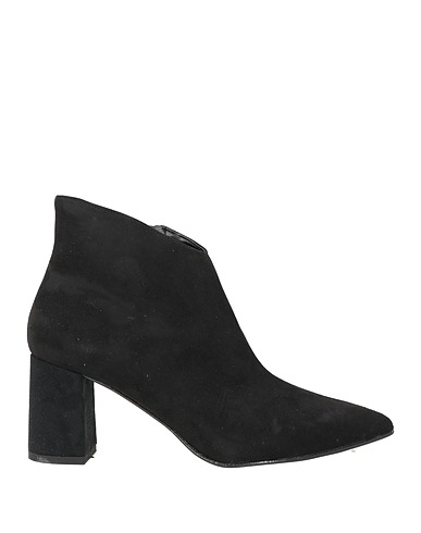 DIVINE FOLLIE Ankle boot Black Textile fibres