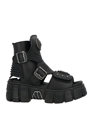 NEW ROCK Sandali Nero Fibre tessili