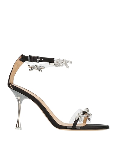 MACH & MACH Sandals Transparent Textile fibers, Synthetic fibers