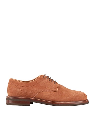 BRUNELLO CUCINELLI Laced shoes Camel 100% Leather