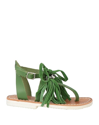 LE SALENTINE Flip flops Green Cowhide