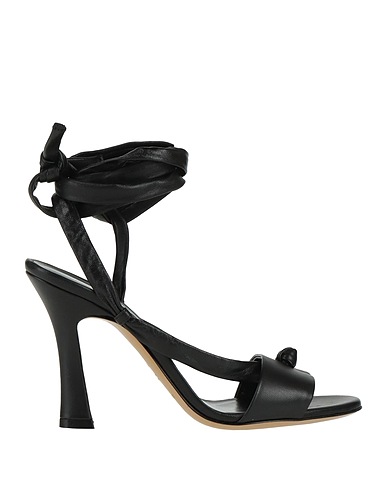 EMPORIO ARMANI Sandalen Schwarz Leder