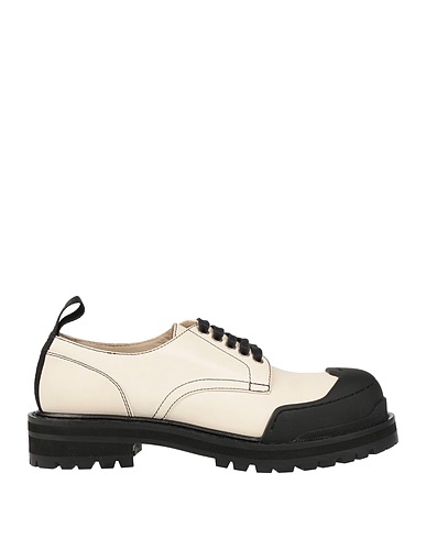 MARNI Laced shoes AVORIO Leather, Rubber
