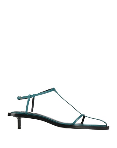 JIL SANDER Sandals Deep teal Leather