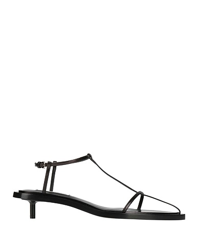 JIL SANDER Sandales Noir Cuir