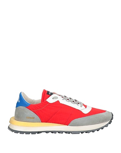 HIDNANDER Sneakers Rosso Pelle, Fibre tessili