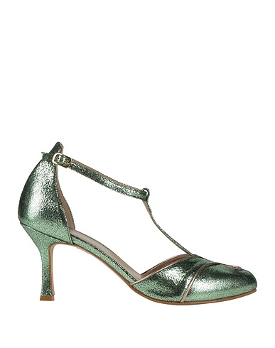 HOPE SHOES Décolleté Verde chiaro Pelle