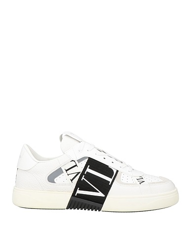 VALENTINO GARAVANI Sneakers Bianco Pelle, Fibre tessili