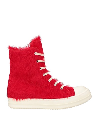 RICK OWENS Sneakers Red Leather
