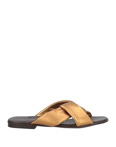 THERA'S Sandals Gold Leather