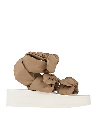 VALENTINO GARAVANI Sandali Khaki Fibre tessili