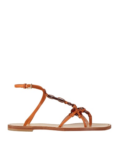 ALBERTA FERRETTI Flip flops Tan Leather