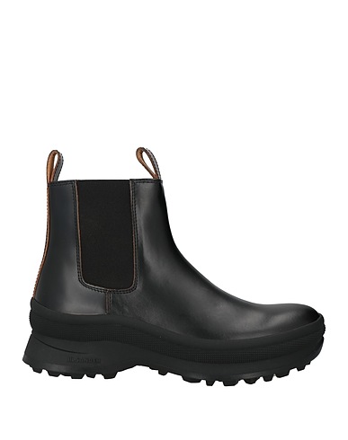 JIL SANDER ショートブーツ ブラック 革（なめし加工）
