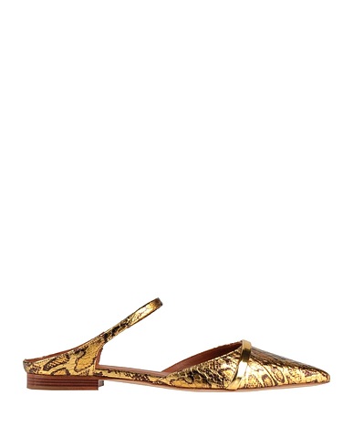 MALONE SOULIERS Mules and clogs Gold Leather