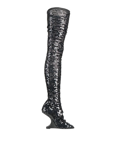 RICK OWENS Boots Black Textile fibres
