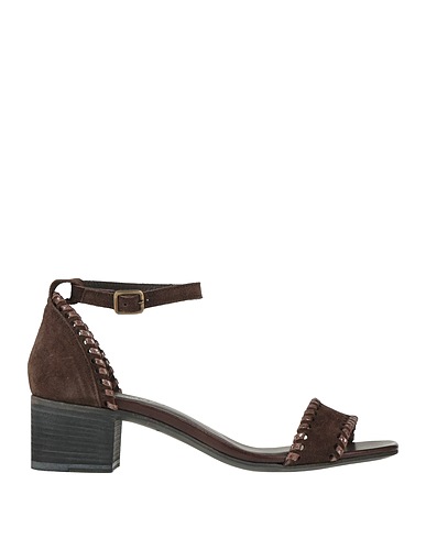 PANTANETTI Sandals Dark brown Leather