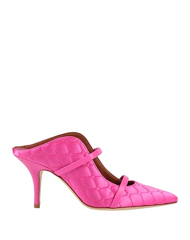 MALONE SOULIERS Mules and clogs Fuchsia Textile fibers, Leather