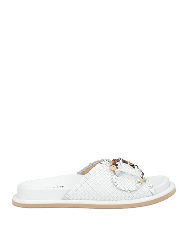 EMANUÉLLE VEE Sandals White Leather
